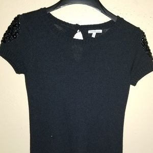 sweater dress with rhinestones